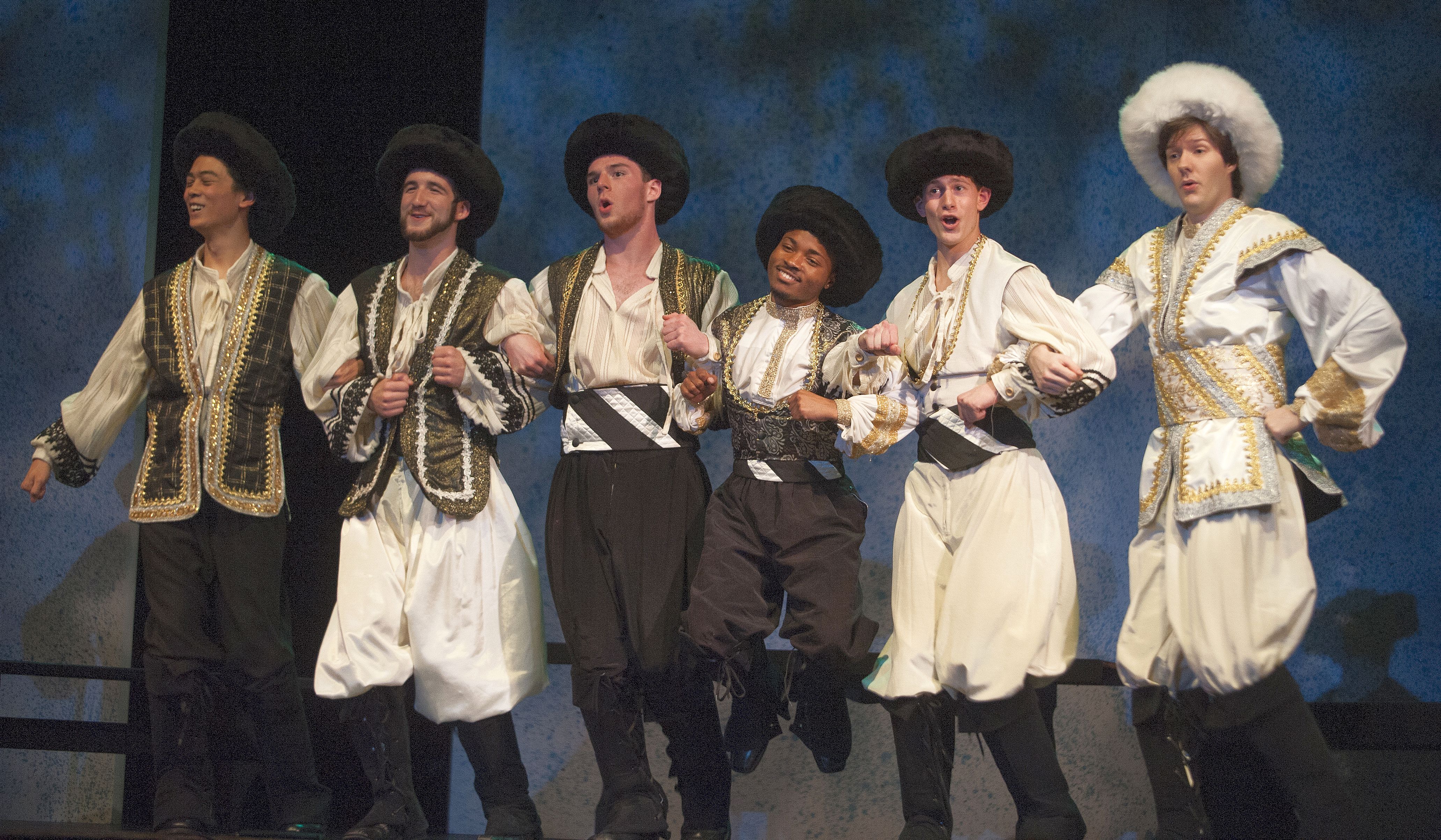 tudents performing on stage